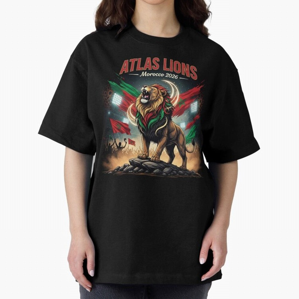 Atlas Lions - Morocco Football Team ready for the World Cup Classic T-Shirt Bring Match Day Fire to FIFA World Cup 2026 for Fans of Haaland and France and Portugal, Bringing Tournament Hype, Historic Matchups, Family Viewing Parties and Global