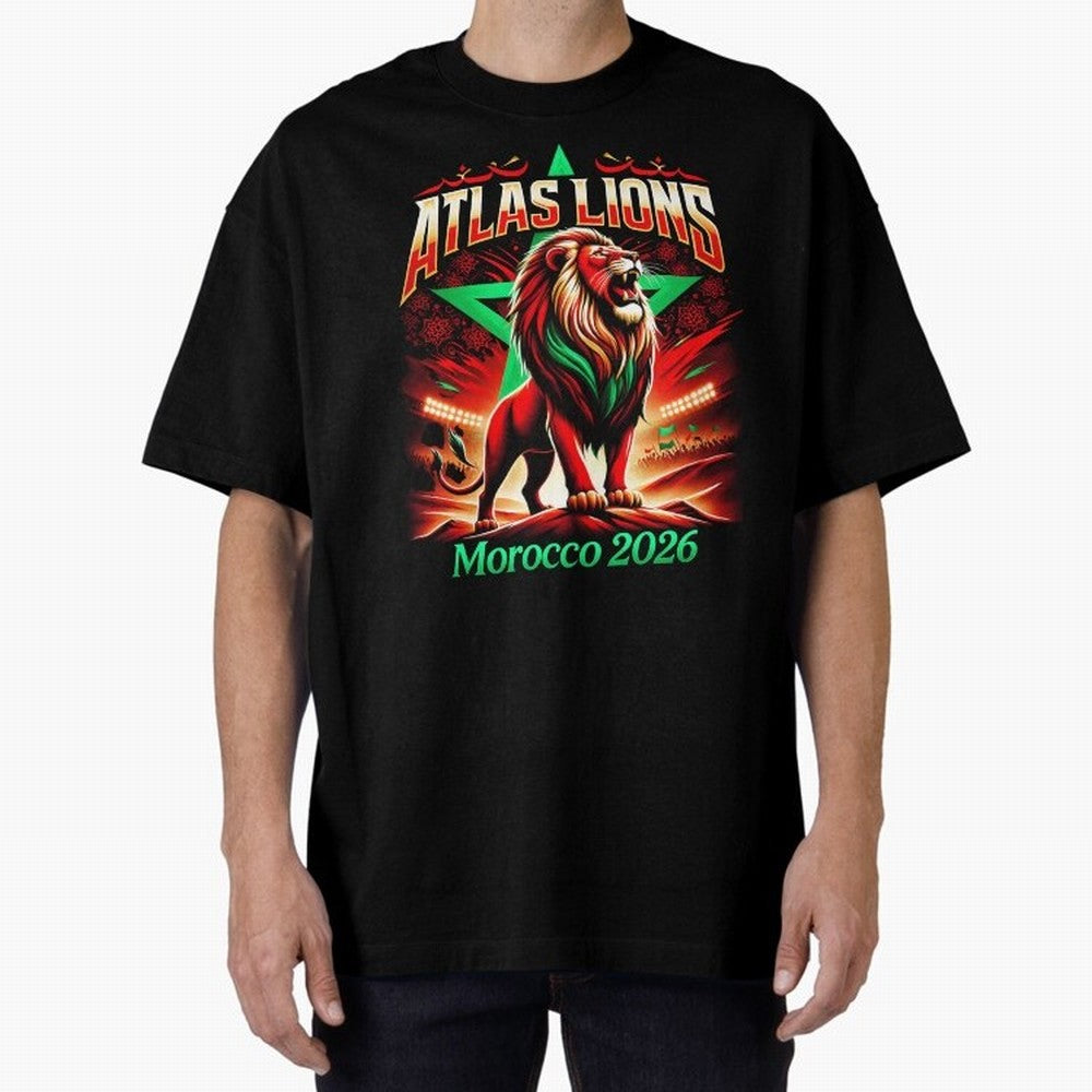 Morocco Football Fan Classic T-Shirt Step into FIFA World Cup 2026 USA Canada Mexico Spirit, Filled with Portugal, Spain and Germany, Messi and Cristiano Ronaldo, Football Festival Excitement, Trophy Ambitions, Country Rivalries and Star Player