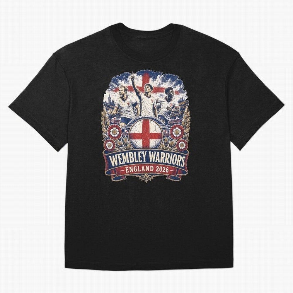 Wembley Warriors Classic T-Shirt Show Up for the Glory of Global Football Passion for FIFA World Cup 2026 USA Canada Mexico, Featuring CR7, Spain, Worldwide Fan Energy, Dramatic Goals, Stadium Lights and Championship Celebrations; Built for