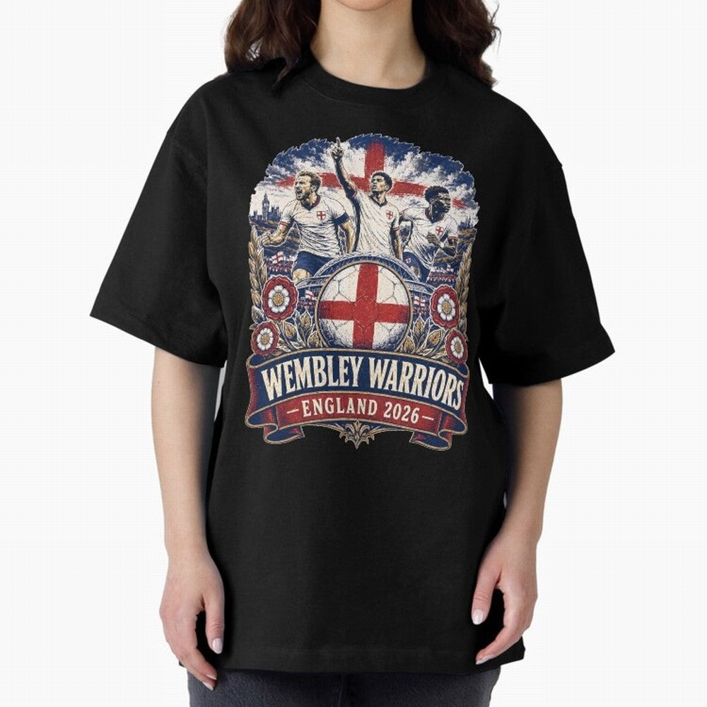 Wembley Warriors Classic T-Shirt Show Up for the Glory of Global Football Passion for FIFA World Cup 2026 USA Canada Mexico, Featuring CR7, Spain, Worldwide Fan Energy, Dramatic Goals, Stadium Lights and Championship Celebrations; Built for