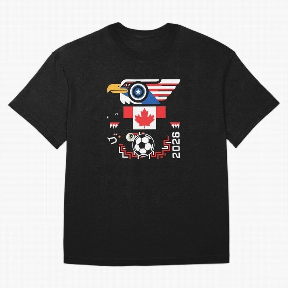 North America Spirit Cup 2026 T-Shirt_82734510 Classic T-Shirt Feel the Roar of Global Football Passion for FIFA World Cup 2026, Celebrating Neymar, Haaland and Cristiano Ronaldo, Germany, Global Supporter Spirit, Legendary Goals, National Colors