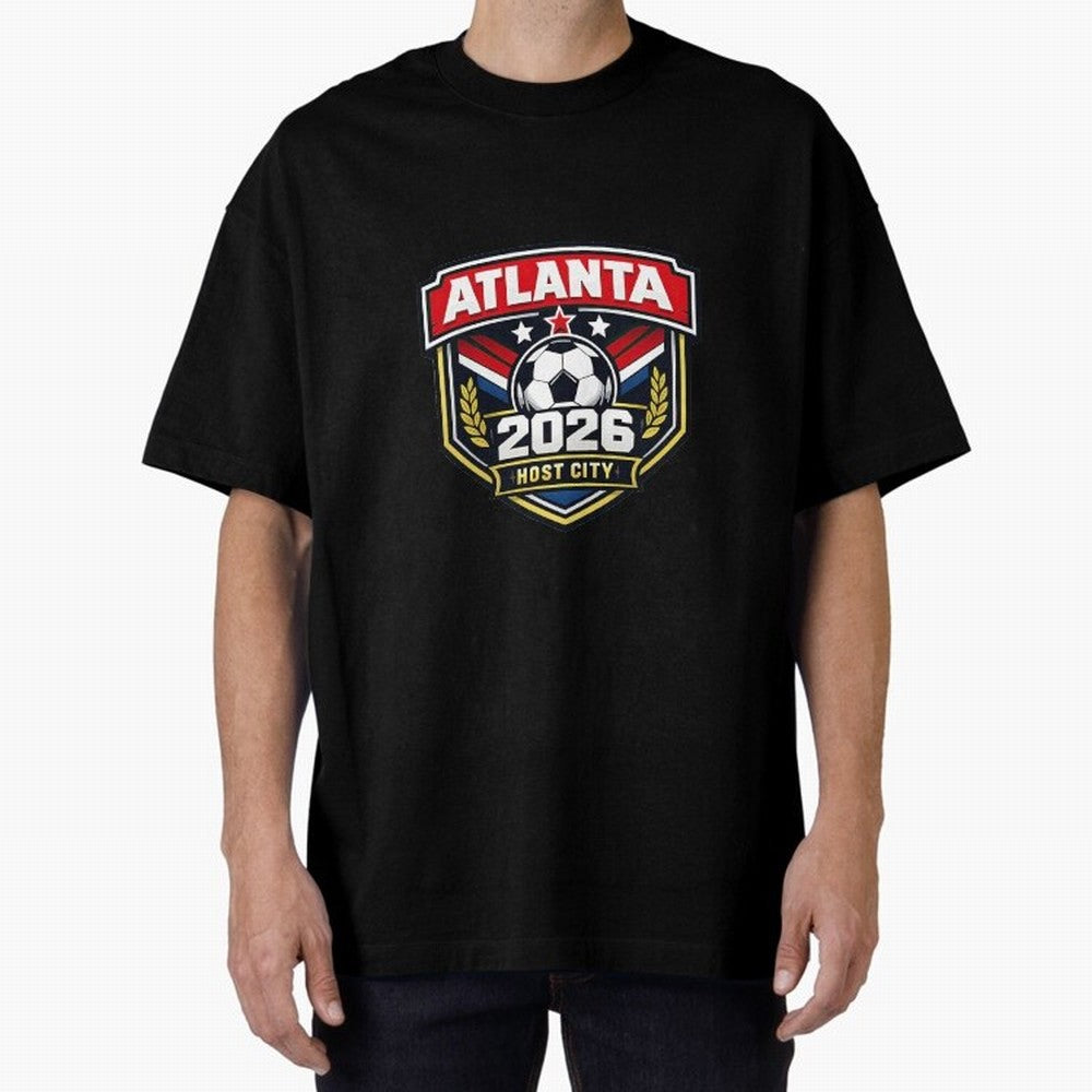 Global Cup 2026 Host City Badge Atlanta Classic T-Shirt Bring World Football Passion into Match Day Hype around FIFA World Cup 2026, Cristiano Ronaldo, Spain and Netherlands, Championship Spirit, Famous Goals, Roaring Crowds and International
