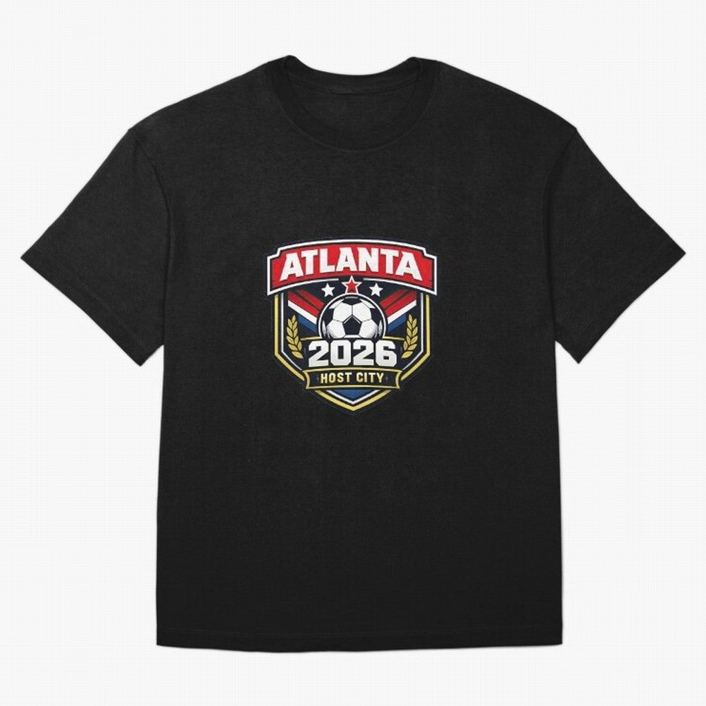 Global Cup 2026 Host City Badge Atlanta Classic T-Shirt Bring World Football Passion into Match Day Hype around FIFA World Cup 2026, Cristiano Ronaldo, Spain and Netherlands, Championship Spirit, Famous Goals, Roaring Crowds and International