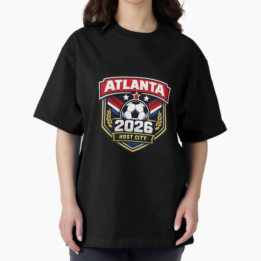 Global Cup 2026 Host City Badge Atlanta Classic T-Shirt Bring World Football Passion into Match Day Hype around FIFA World Cup 2026, Cristiano Ronaldo, Spain and Netherlands, Championship Spirit, Famous Goals, Roaring Crowds and International