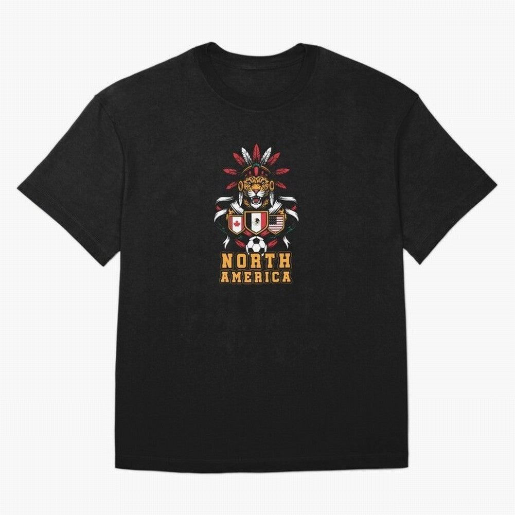 North America Jaguar Spirit Cup 2026 T-Shirt_82737634 Classic T-Shirt Celebrate Fan Favorites in Global Football Passion for FIFA World Cup 2026 Group Stage, Filled with Messi, CR7 and Mbappe, Spain, Goal Celebration Energy, Supporter Heritage,