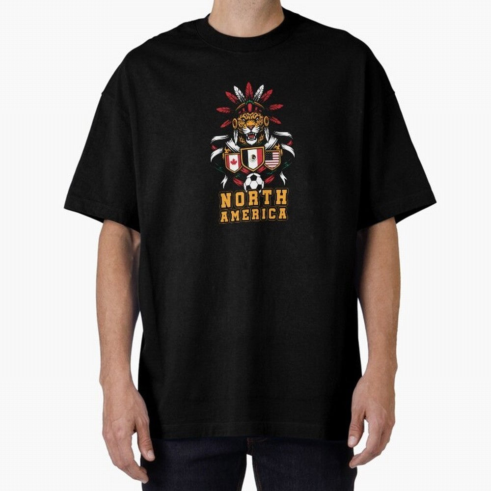North America Jaguar Spirit Cup 2026 T-Shirt_82737634 Classic T-Shirt Celebrate Fan Favorites in Global Football Passion for FIFA World Cup 2026 Group Stage, Filled with Messi, CR7 and Mbappe, Spain, Goal Celebration Energy, Supporter Heritage,