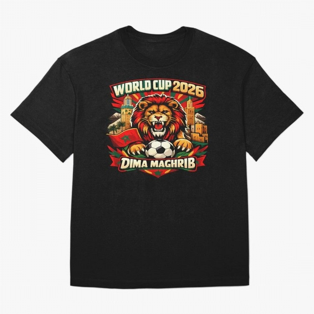 World Cup 2026, Dima Maghrib, June 13, 2026, We Are Morocco, Go Morocco, Morocco vs Brazil, Morocco World Cup 2026, World Morocco, Maghrib Classic T-Shirt Keep Football History Alive during Match Day Hype around FIFA World Cup 2026 USA Canada