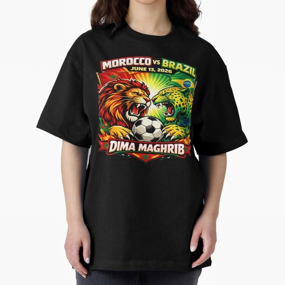 World Cup 2026, Dima Maghrib, June 13, 2026, We Are Morocco, Go Morocco, Morocco vs Brazil, Morocco World Cup 2026, World Morocco, Maghrib Classic T-Shirt Fuel Your Fan Pride for the FIFA World Cup 2026 Group Stage Journey through Haaland
