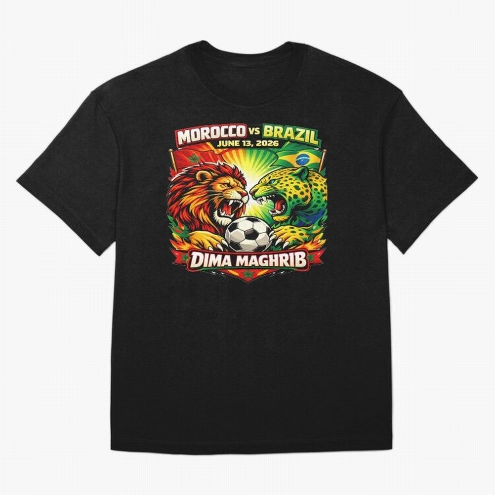 World Cup 2026, Dima Maghrib, June 13, 2026, We Are Morocco, Go Morocco, Morocco vs Brazil, Morocco World Cup 2026, World Morocco, Maghrib Classic T-Shirt Fuel Your Fan Pride for the FIFA World Cup 2026 Group Stage Journey through Haaland