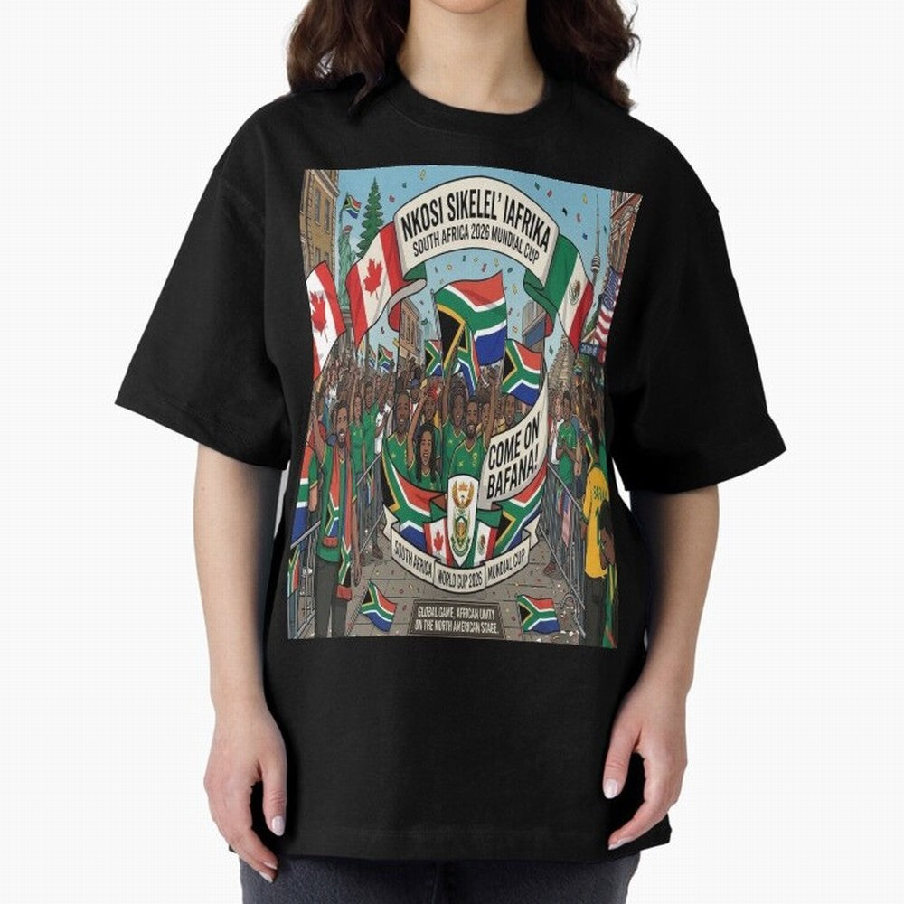 Soiuth Africa Classic T-Shirt Relive the Noise and Pride of FIFA World Cup 2026 USA Canada Mexico for Fans of Messi, CR7 and Mbappe and England, France and Netherlands, Bringing Championship Spirit, Famous Goals, Roaring Crowds and International
