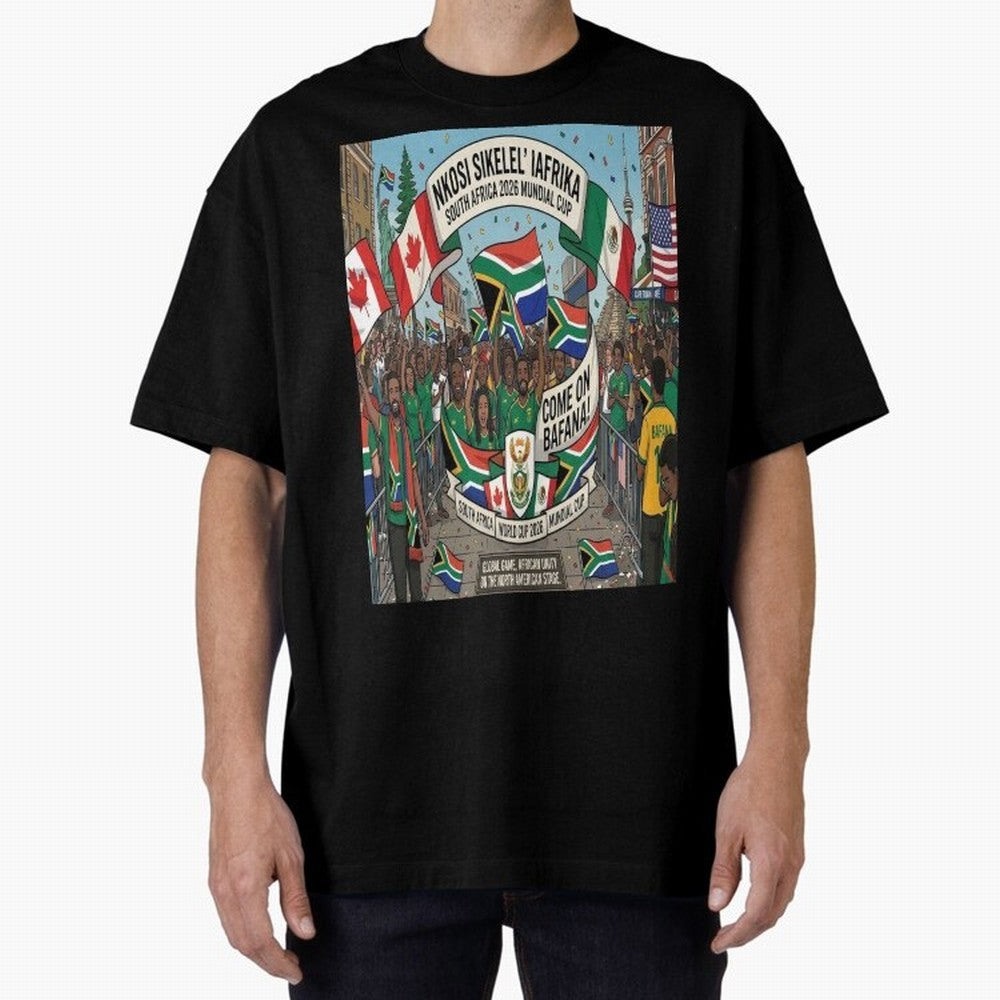 Soiuth Africa Classic T-Shirt Relive the Noise and Pride of FIFA World Cup 2026 USA Canada Mexico for Fans of Messi, CR7 and Mbappe and England, France and Netherlands, Bringing Championship Spirit, Famous Goals, Roaring Crowds and International
