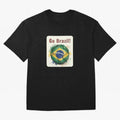 Go Brazil Soccer Ball Flag | Brazilian Football Fan Graphic Tee Classic T-Shirt Celebrate National Team Dreams in the FIFA World Cup 2026 USA Canada Mexico Journey through Mbappe and Neymar Highlights, Germany Pride, Sports Nostalgia, International