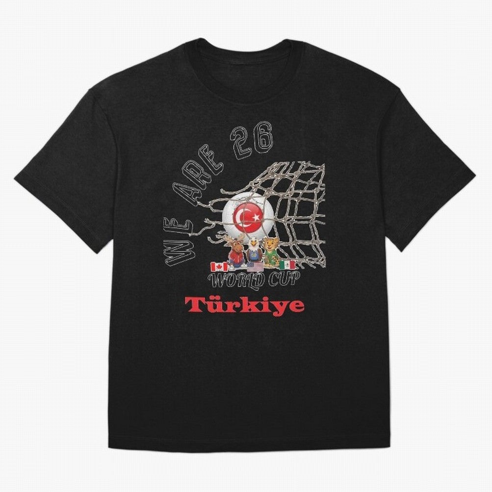 World cup 26 - Turkiye Classic T-Shirt Capture Global Football Passion for FIFA World Cup 2026, Made for Mbappe and Neymar, Spain, Tournament Hype, Historic Matchups, Family Viewing Parties and Global Sports Pride; Great for Supporters Who Love
