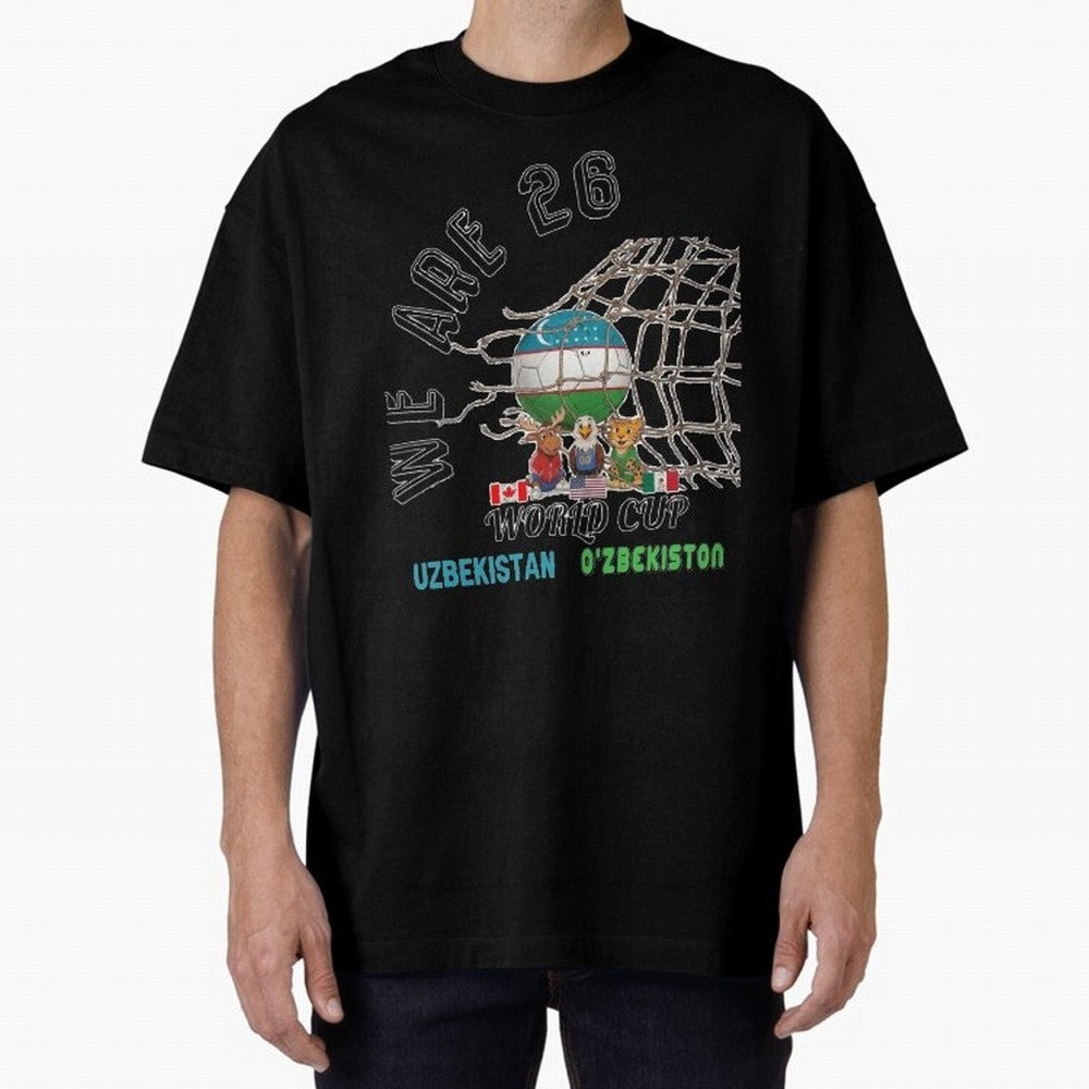 World cup 26 - Uzbekistan Classic T-Shirt Celebrate Fan Culture around FIFA World Cup 2026 USA Canada Mexico Spirit, Centered on Argentina and Brazil, Cristiano Ronaldo, Championship Spirit, Famous Goals, Roaring Crowds and International Football
