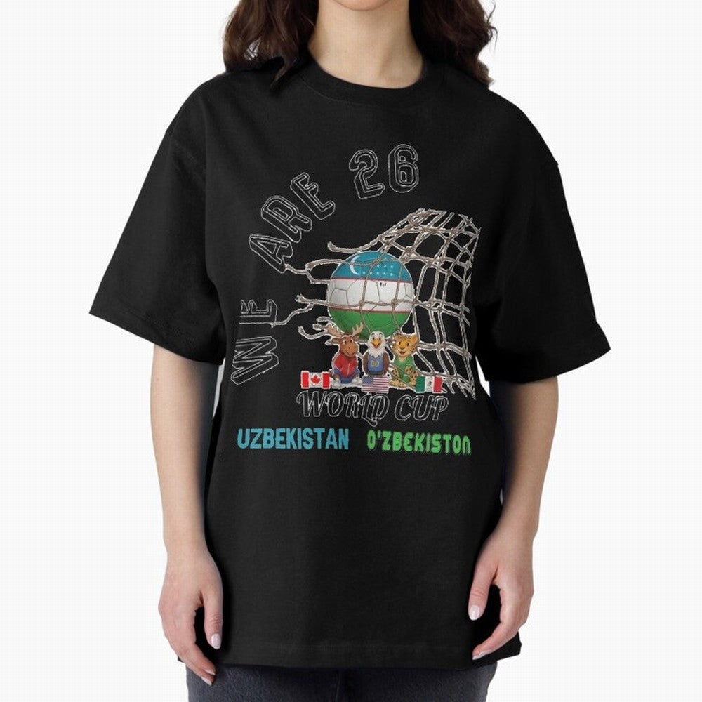 World cup 26 - Uzbekistan Classic T-Shirt Celebrate Fan Culture around FIFA World Cup 2026 USA Canada Mexico Spirit, Centered on Argentina and Brazil, Cristiano Ronaldo, Championship Spirit, Famous Goals, Roaring Crowds and International Football