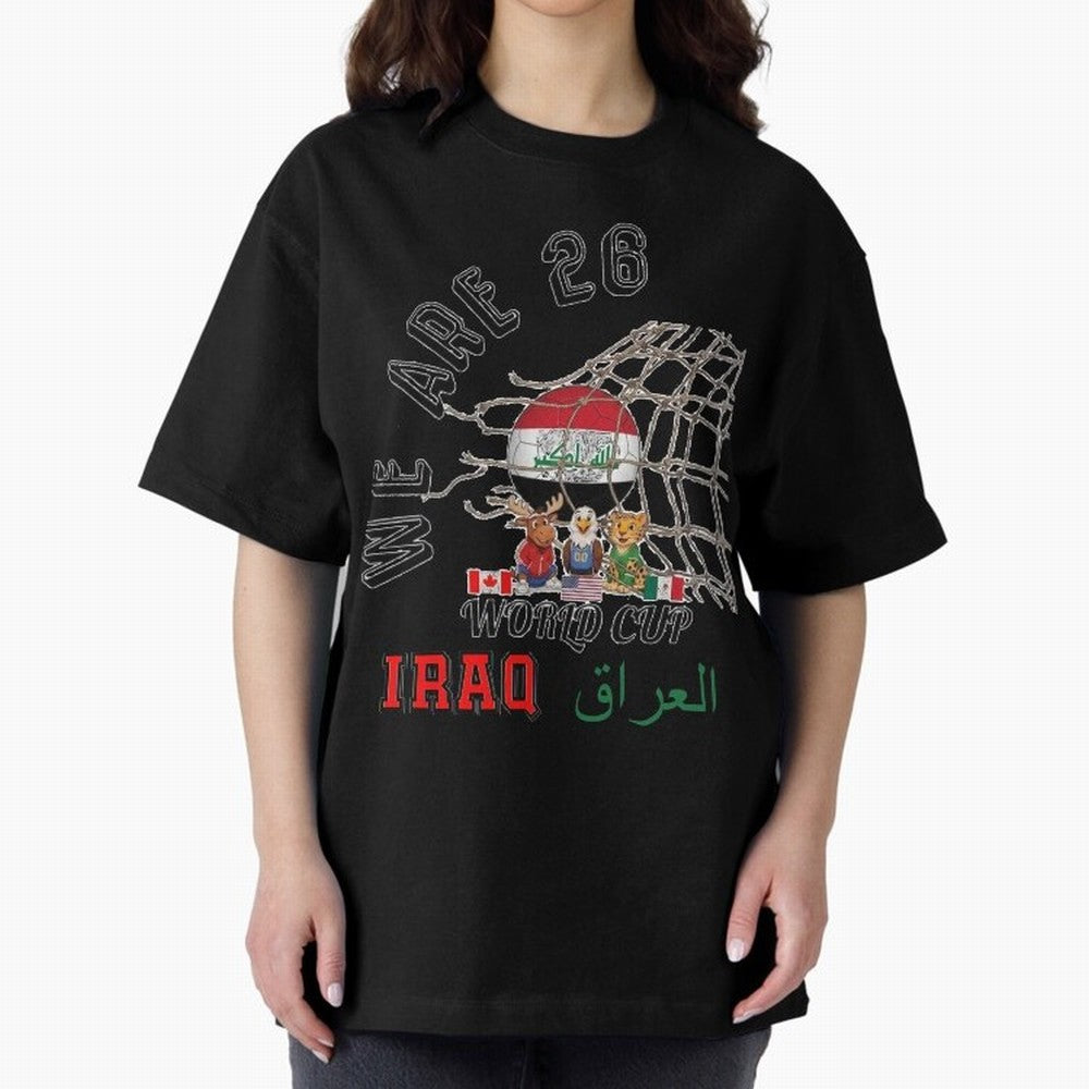 World cup 26 - Iraq Classic T-Shirt Support Iconic Players in Match Day Hype around FIFA World Cup 2026, Mbappe and Neymar, France, Goal Celebration Energy, Supporter Heritage, Football Icons and Worldwide Tournament Joy; Built for Supporters