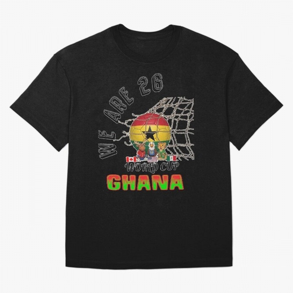 World cup 26 - Ghana Classic T-Shirt Celebrate the FIFA World Cup 2026 Journey through Mbappe and Neymar Highlights, Brazil, Portugal and Argentina Pride, Match Day Excitement, Supporter Culture, Golden Goals and Global Football Passion; Built for