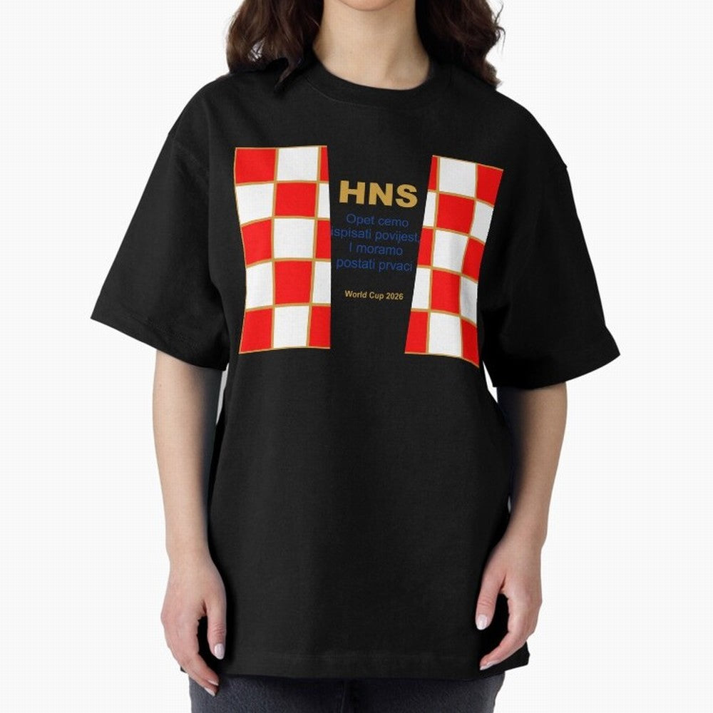 Croatia jersey with motto gold Classic T-Shirt Enjoy FIFA World Cup 2026 Group Stage for Fans of Haaland and Mbappe and Germany, Bringing Worldwide Fan Energy, Dramatic Goals, Stadium Lights and Championship Celebrations; Perfect for People Who