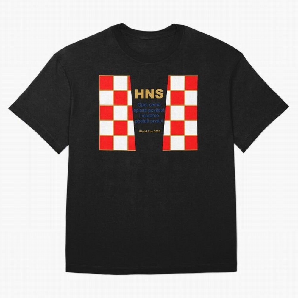 Croatia jersey with motto gold Classic T-Shirt Enjoy FIFA World Cup 2026 Group Stage for Fans of Haaland and Mbappe and Germany, Bringing Worldwide Fan Energy, Dramatic Goals, Stadium Lights and Championship Celebrations; Perfect for People Who
