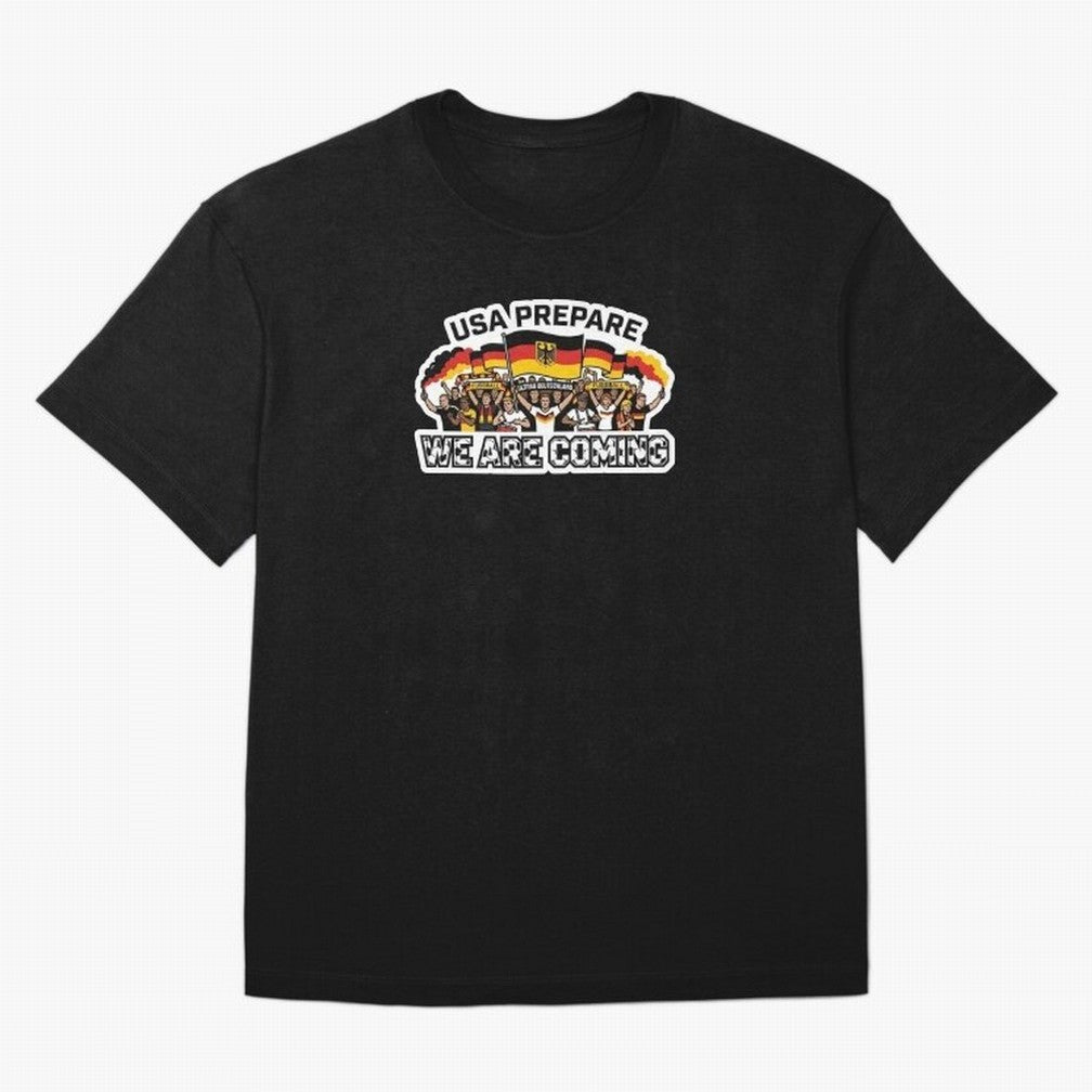 Germany Soccer Fans 2026 Sticker We Are Coming Classic T-Shirt Experience the Global Stage of the FIFA World Cup 2026 Journey through Messi and Cristiano Ronaldo Highlights, Germany Pride, Stadium Chants, National Pride, Trophy Dreams and