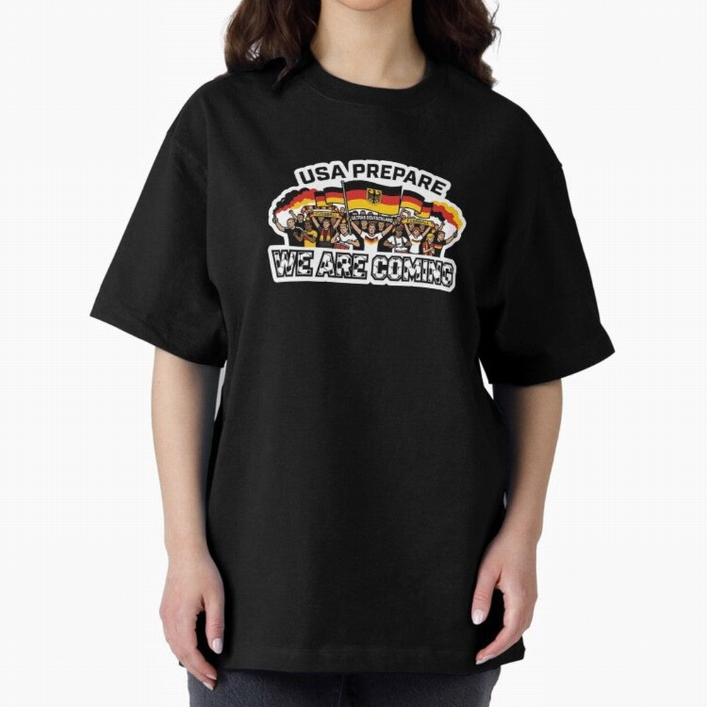 Germany Soccer Fans 2026 Sticker We Are Coming Classic T-Shirt Experience the Global Stage of the FIFA World Cup 2026 Journey through Messi and Cristiano Ronaldo Highlights, Germany Pride, Stadium Chants, National Pride, Trophy Dreams and