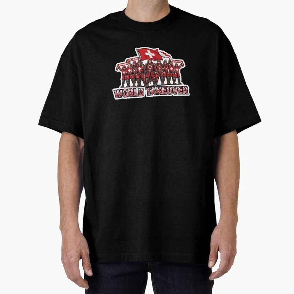Switzerland Soccer Fans Power Rise Sticker 2026 Football Supporters Classic T-Shirt Wear the Spirit of FIFA World Cup 2026 Spirit, Highlighting England and Germany, CR7, Supporter Pride, Iconic Celebrations, Legendary Names and Global Match Day