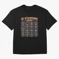 Sixteen Stadiums for 2026 World Cup Classic T-Shirt Capture FIFA World Cup 2026 with Messi and Cristiano Ronaldo, Portugal, Spain and Germany Energy, Football History, Final Match Energy, Crowd Noise and Once in a Lifetime Moments; Great for