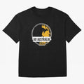 Golden Green Kangaroo Emblem Go Australia 2026 Supporter Design T-Shirt_83662099 Classic T-Shirt Mark Match Day Hype around FIFA World Cup 2026 Group Stage, Neymar, Netherlands, Championship Spirit, Famous Goals, Roaring Crowds and International