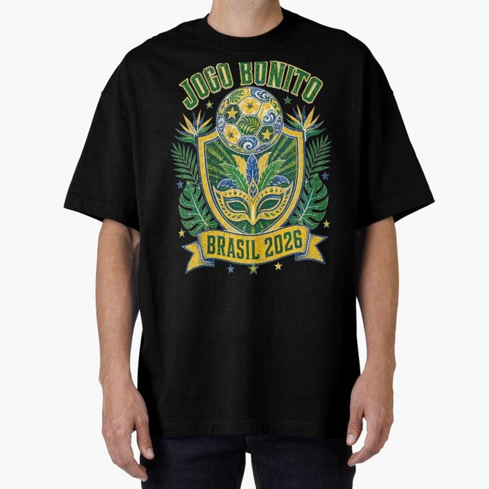 Jogo Bonito Brasil 2026 World Cup Soccer T-Shirt Classic T-Shirt Back the Journey through the FIFA World Cup 2026 USA Canada Mexico Journey through Cristiano Ronaldo, Haaland and CR7 Highlights, Argentina and Brazil Pride, Soccer Culture, Superstar