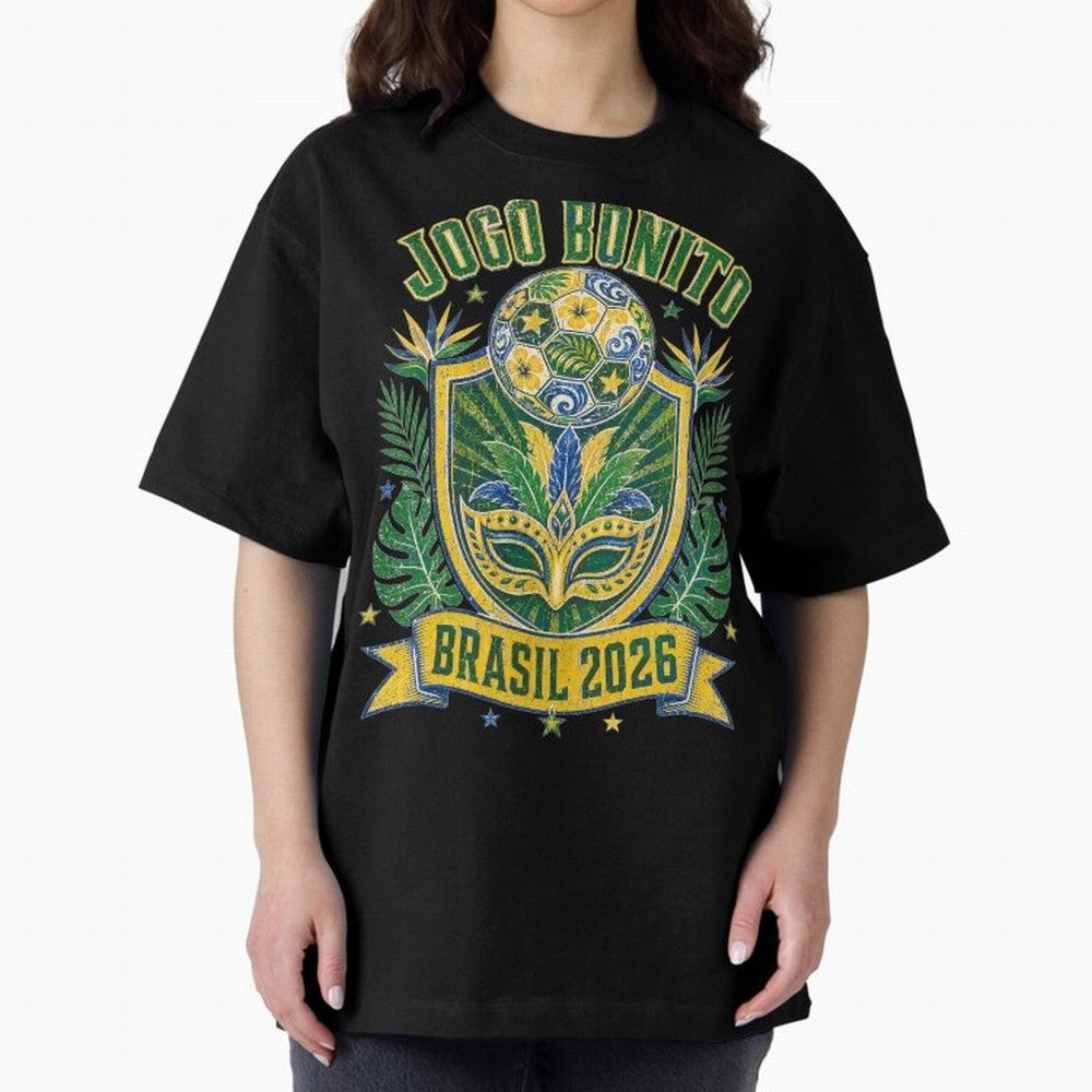 Jogo Bonito Brasil 2026 World Cup Soccer T-Shirt Classic T-Shirt Back the Journey through the FIFA World Cup 2026 USA Canada Mexico Journey through Cristiano Ronaldo, Haaland and CR7 Highlights, Argentina and Brazil Pride, Soccer Culture, Superstar