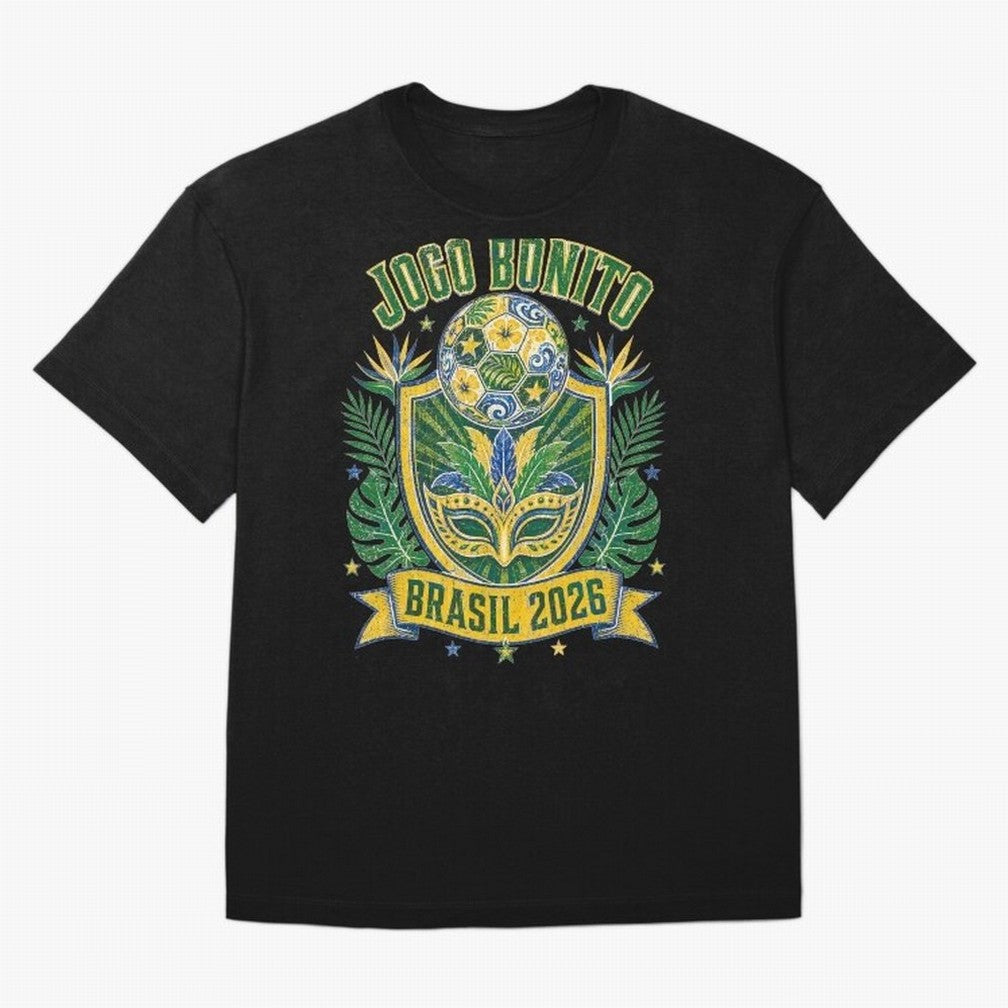 Jogo Bonito Brasil 2026 World Cup Soccer T-Shirt Classic T-Shirt Back the Journey through the FIFA World Cup 2026 USA Canada Mexico Journey through Cristiano Ronaldo, Haaland and CR7 Highlights, Argentina and Brazil Pride, Soccer Culture, Superstar