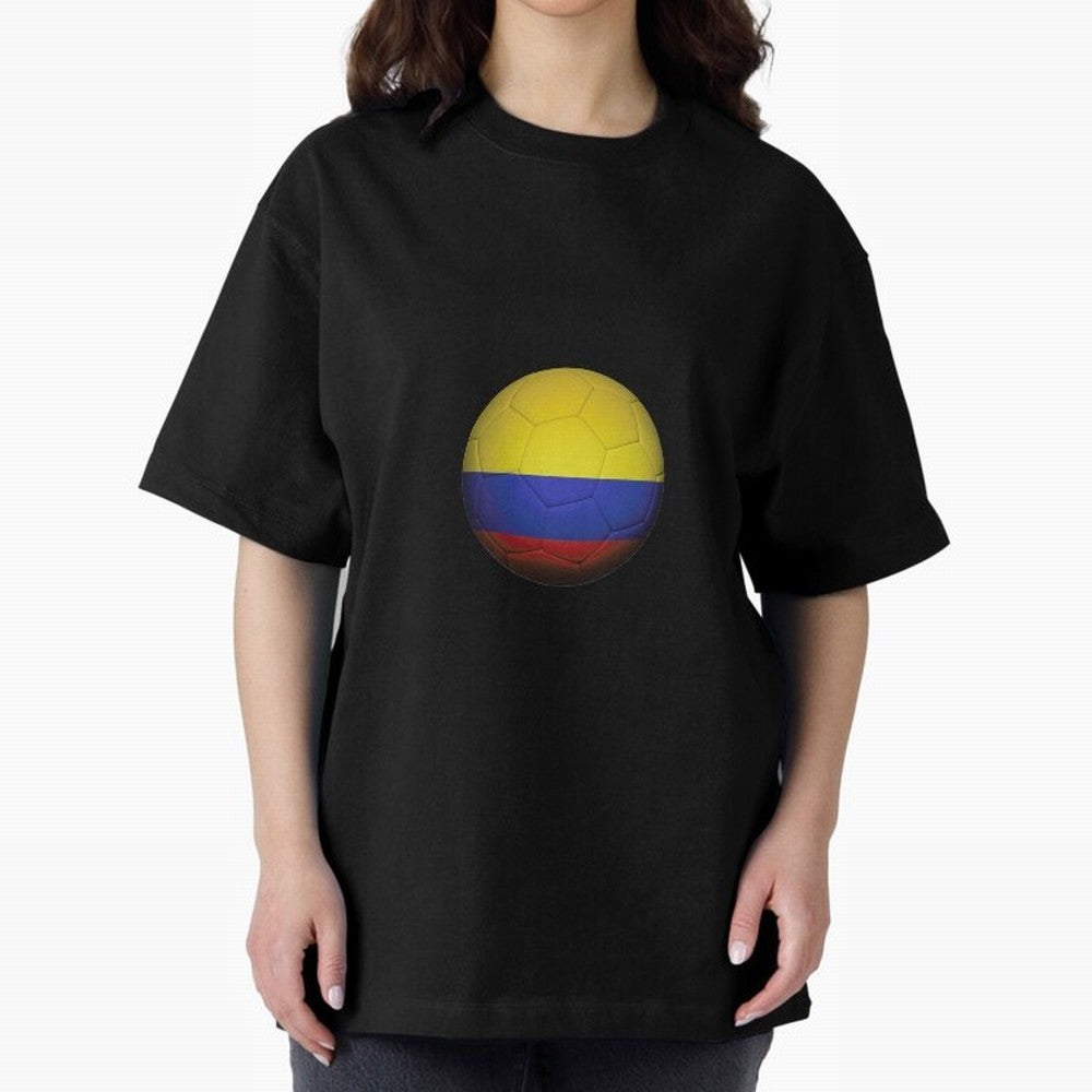 Colombia Ball Classic T-Shirt Honor the Beautiful Game during FIFA World Cup 2026 USA Canada Mexico for Fans of Neymar and England, France and Netherlands, Bringing Vintage Soccer Flavor, Modern Football Stars, National Flags and Final Night