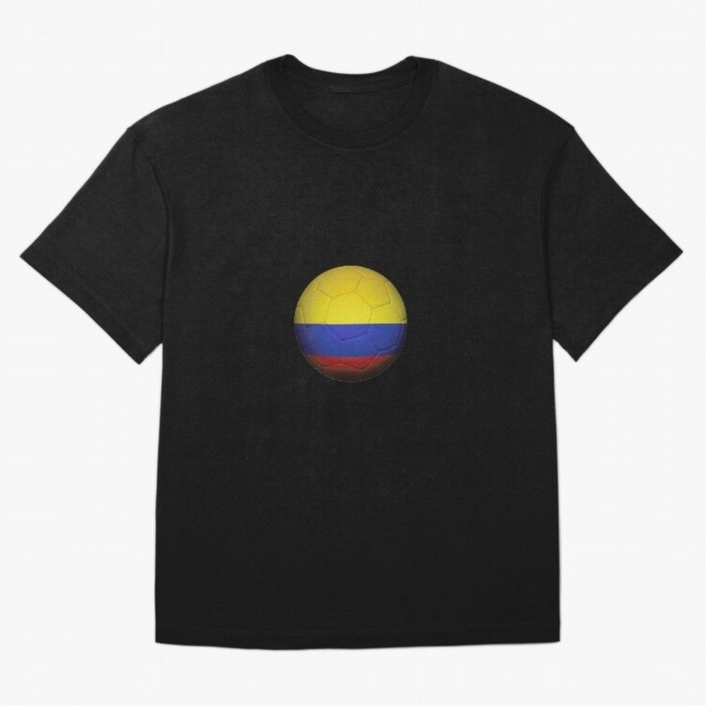 Colombia Ball Classic T-Shirt Honor the Beautiful Game during FIFA World Cup 2026 USA Canada Mexico for Fans of Neymar and England, France and Netherlands, Bringing Vintage Soccer Flavor, Modern Football Stars, National Flags and Final Night