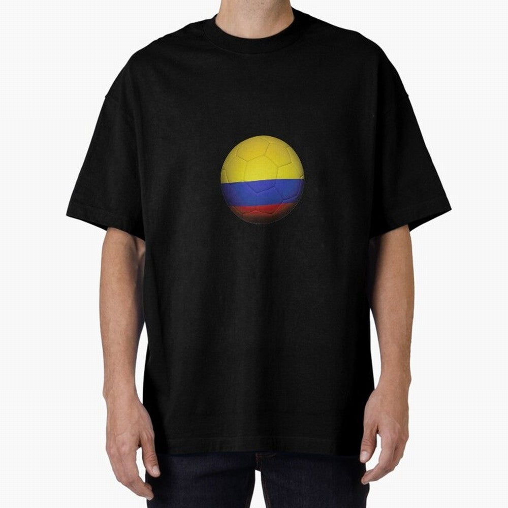 Colombia Ball Classic T-Shirt Honor the Beautiful Game during FIFA World Cup 2026 USA Canada Mexico for Fans of Neymar and England, France and Netherlands, Bringing Vintage Soccer Flavor, Modern Football Stars, National Flags and Final Night