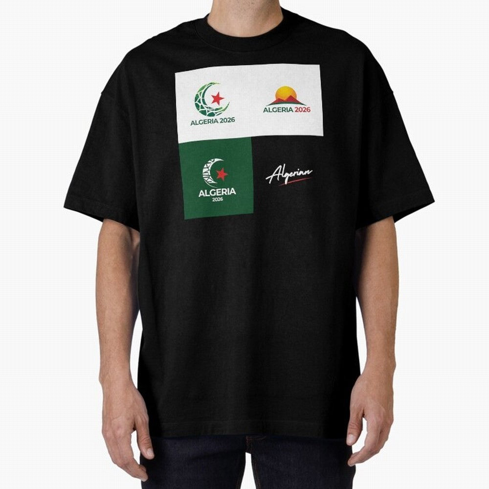 Algeria WC 2026 Classic T-Shirt Show Your Love for FIFA World Cup 2026 USA Canada Mexico Highlighting CR7 and Messi, Argentina and Brazil Energy, Football Festival Excitement, Trophy Ambitions, Country Rivalries and Star Player Buzz; Perfect for