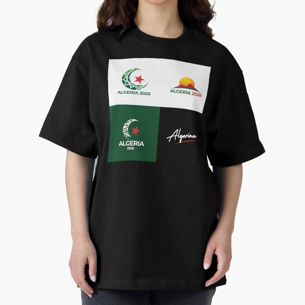 Algeria WC 2026 Classic T-Shirt Show Your Love for FIFA World Cup 2026 USA Canada Mexico Highlighting CR7 and Messi, Argentina and Brazil Energy, Football Festival Excitement, Trophy Ambitions, Country Rivalries and Star Player Buzz; Perfect for