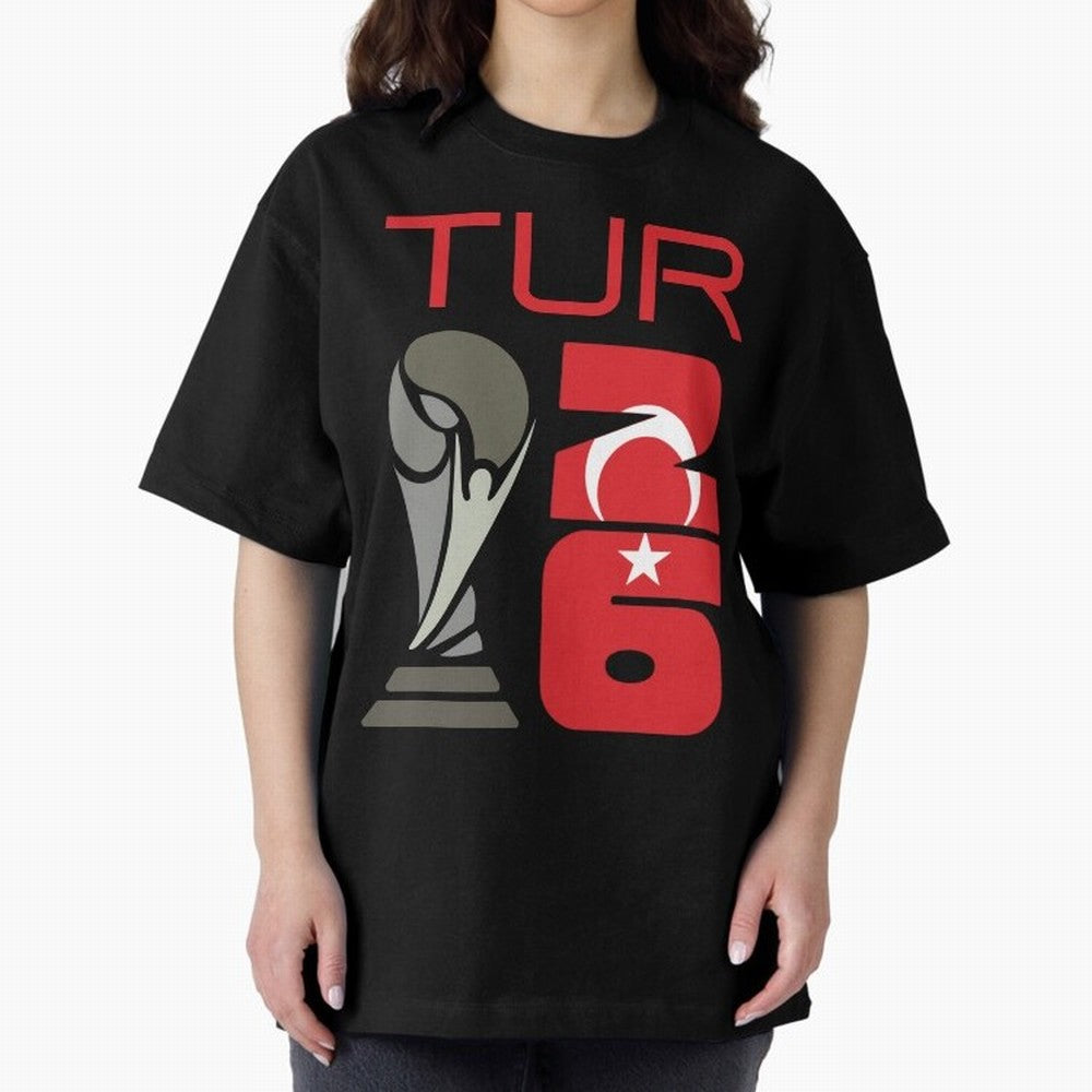 Turkey 2026 Soccer World Cup Trophy Turkish Flag Design Classic T-Shirt Celebrate National Team Dreams in the FIFA World Cup 2026 Journey through Messi, CR7 and Mbappe Highlights, England Pride, Supporter Pride, Iconic Celebrations, Legendary Names