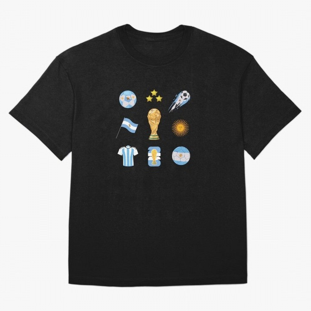 Argentina World Cup Champion 2026 Classic T-Shirt Celebrate Fan Favorites in FIFA World Cup 2026 Spirit, Featuring Portugal, Spain and Germany, Messi and Cristiano Ronaldo, Sports Nostalgia, International Competition, Famous Players and