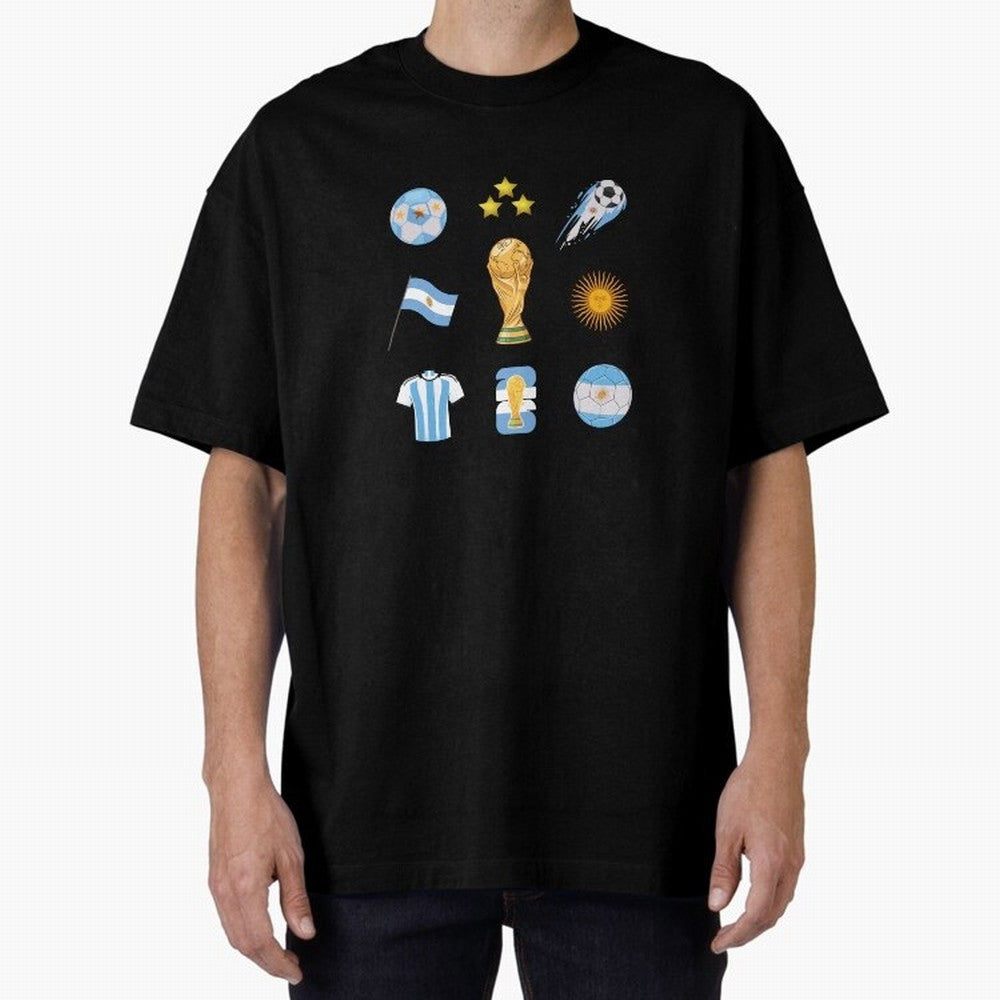 Argentina World Cup Champion 2026 Classic T-Shirt Celebrate Fan Favorites in FIFA World Cup 2026 Spirit, Featuring Portugal, Spain and Germany, Messi and Cristiano Ronaldo, Sports Nostalgia, International Competition, Famous Players and