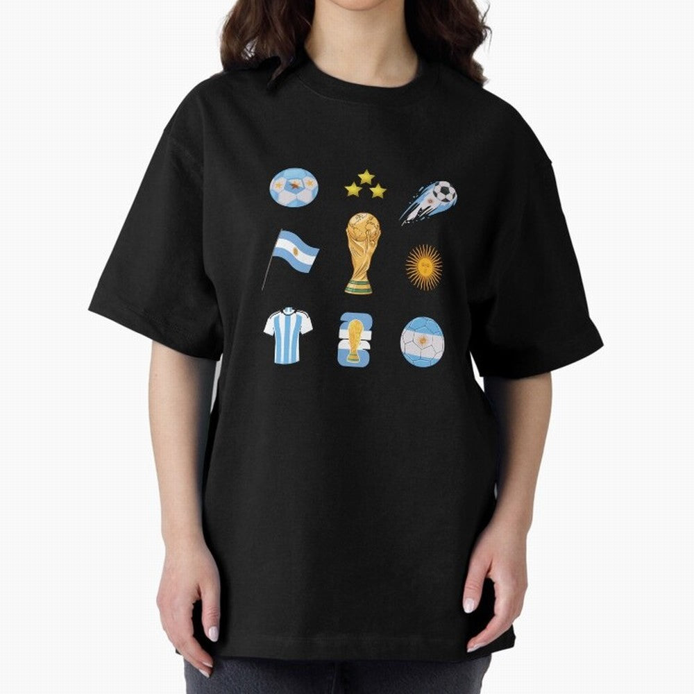Argentina World Cup Champion 2026 Classic T-Shirt Celebrate Fan Favorites in FIFA World Cup 2026 Spirit, Featuring Portugal, Spain and Germany, Messi and Cristiano Ronaldo, Sports Nostalgia, International Competition, Famous Players and