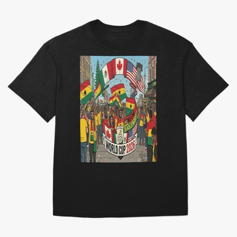 Ghana World Cup 2026 Classic T-Shirt Stand Out with Spirit from the FIFA World Cup 2026 Group Stage Journey through Neymar Highlights, Spain and Netherlands Pride, Classic Soccer Heritage, Championship Pressure, Fan Loyalty and International Pride;