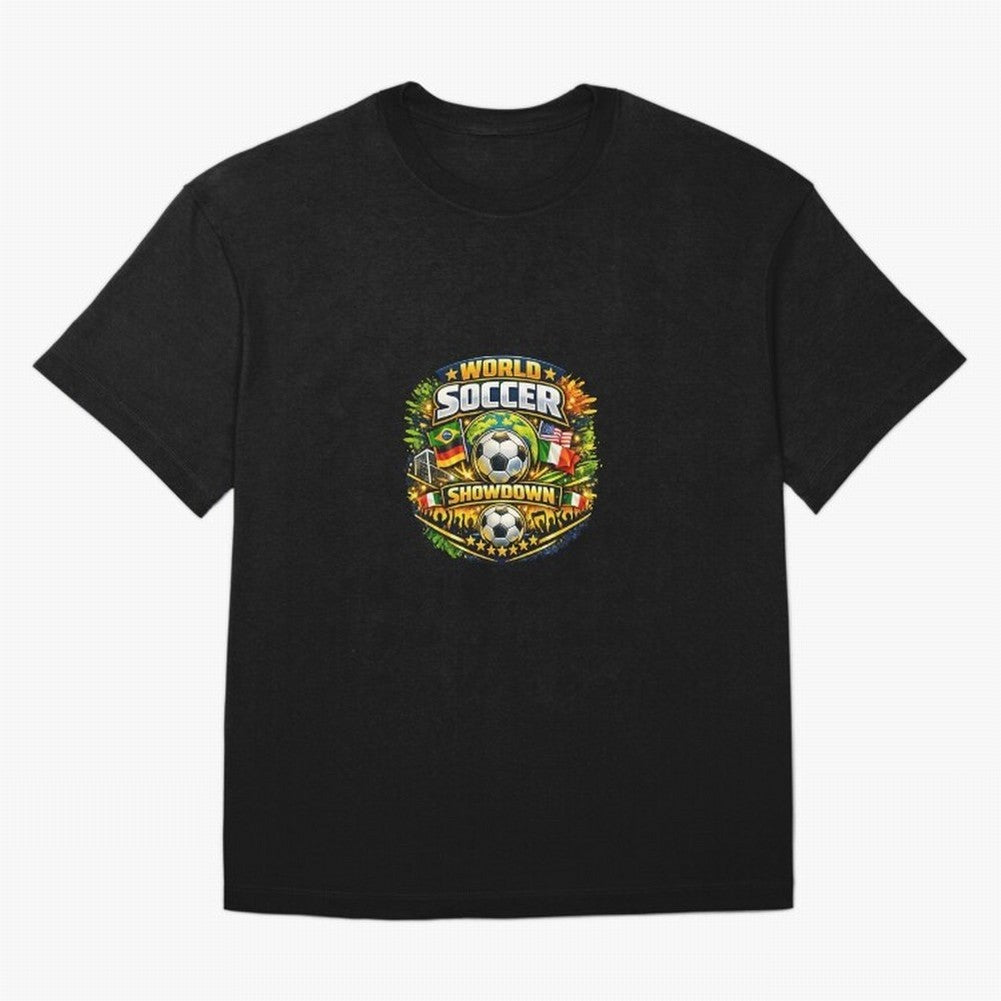 World Soccer Showdown Global Flags @ Fan Edition Classic T-Shirt Bring FIFA World Cup 2026 Built around Neymar, Haaland and Cristiano Ronaldo, Portugal Energy, Supporter Pride, Iconic Celebrations, Legendary Names and Global Match Day Energy;