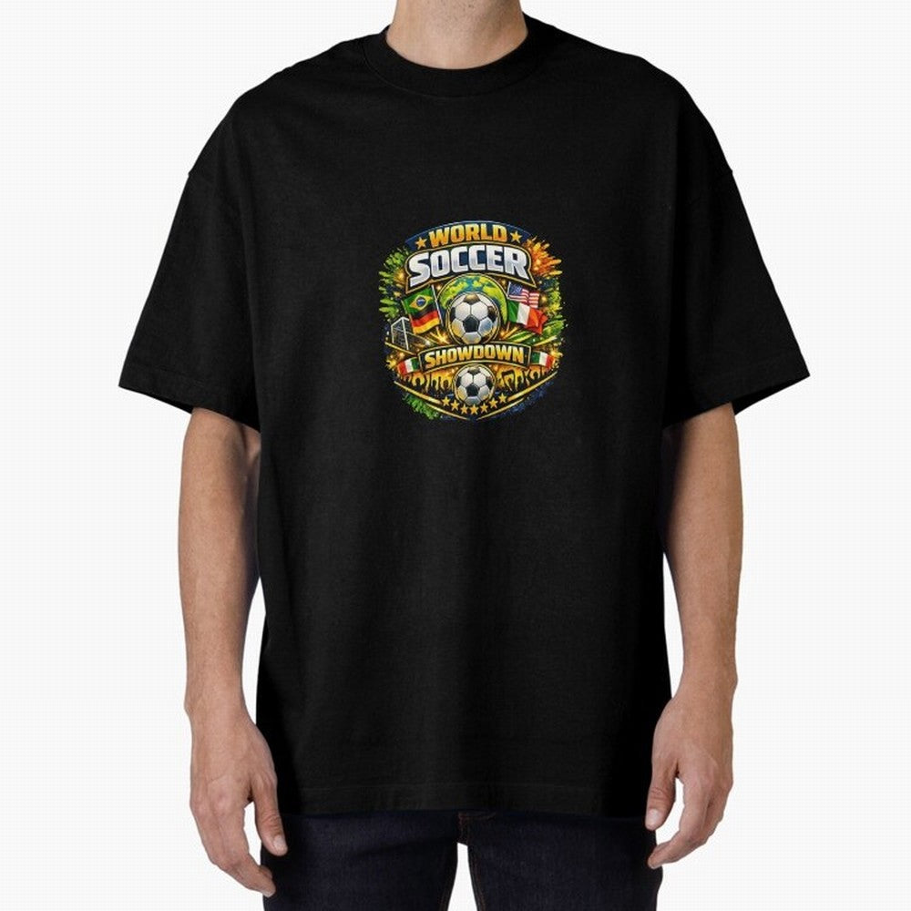 World Soccer Showdown Global Flags @ Fan Edition Classic T-Shirt Bring FIFA World Cup 2026 Built around Neymar, Haaland and Cristiano Ronaldo, Portugal Energy, Supporter Pride, Iconic Celebrations, Legendary Names and Global Match Day Energy;