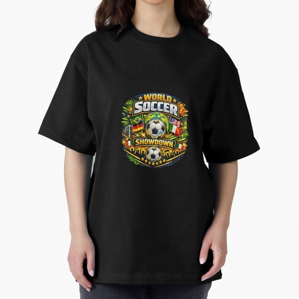World Soccer Showdown Global Flags @ Fan Edition Classic T-Shirt Bring FIFA World Cup 2026 Built around Neymar, Haaland and Cristiano Ronaldo, Portugal Energy, Supporter Pride, Iconic Celebrations, Legendary Names and Global Match Day Energy;
