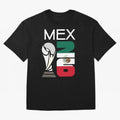 Mexico 2026 Soccer World Cup Trophy Mexican Flag Design Classic T-Shirt Bring Global Football Passion for FIFA World Cup 2026 Group Stage, Capturing Messi and Cristiano Ronaldo, Portugal, Spain and Germany, Supporter Pride, Iconic Celebrations,