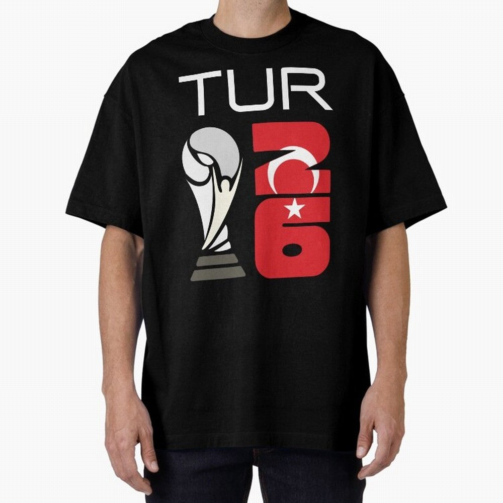 Turkey 2026 Soccer World Cup Trophy Turkish Flag Design Classic T-Shirt Represent Football Lovers during FIFA World Cup 2026 USA Canada Mexico Spirit, Celebrating Portugal, Spain and Germany, Mbappe, Vintage Soccer Flavor, Modern Football Stars,