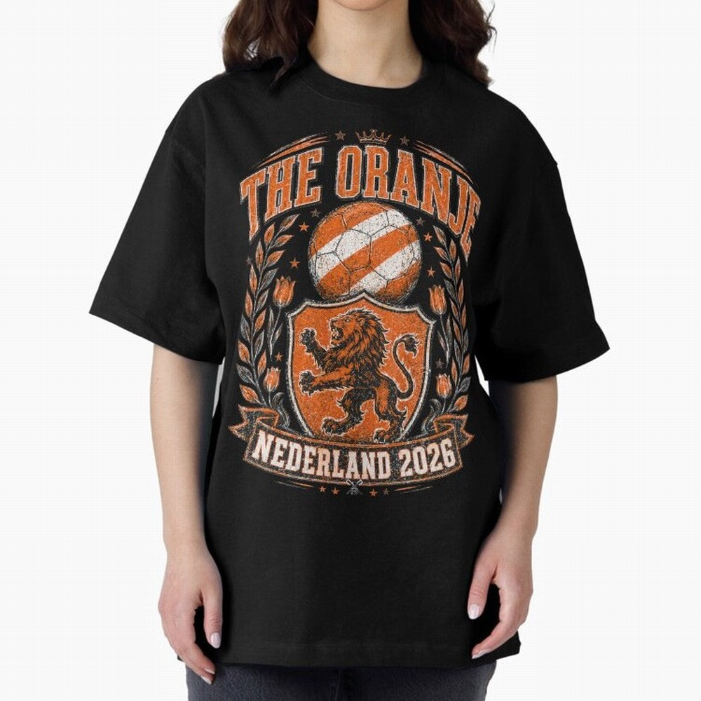 The Oranje Nederland 2026 World Cup Soccer T-Shirt Classic T-Shirt Bring Stadium Energy to the FIFA World Cup 2026 Journey through Mbappe and Neymar Highlights, Netherlands Pride, Sports Nostalgia, International Competition, Famous Players and