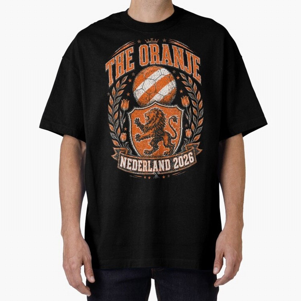 The Oranje Nederland 2026 World Cup Soccer T-Shirt Classic T-Shirt Bring Stadium Energy to the FIFA World Cup 2026 Journey through Mbappe and Neymar Highlights, Netherlands Pride, Sports Nostalgia, International Competition, Famous Players and