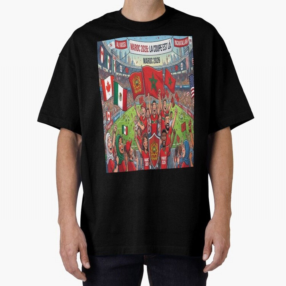 Morocco World Cup 2026 - Stadium Classic T-Shirt Celebrate the Biggest Stage of FIFA World Cup 2026 USA Canada Mexico for Fans of Haaland and France and Portugal, Bringing Football History, Final Match Energy, Crowd Noise and Once in a Lifetime
