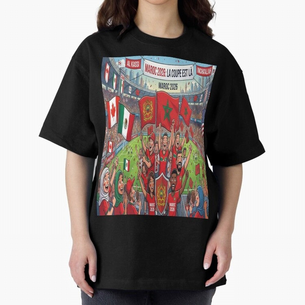 Morocco World Cup 2026 - Stadium Classic T-Shirt Celebrate the Biggest Stage of FIFA World Cup 2026 USA Canada Mexico for Fans of Haaland and France and Portugal, Bringing Football History, Final Match Energy, Crowd Noise and Once in a Lifetime